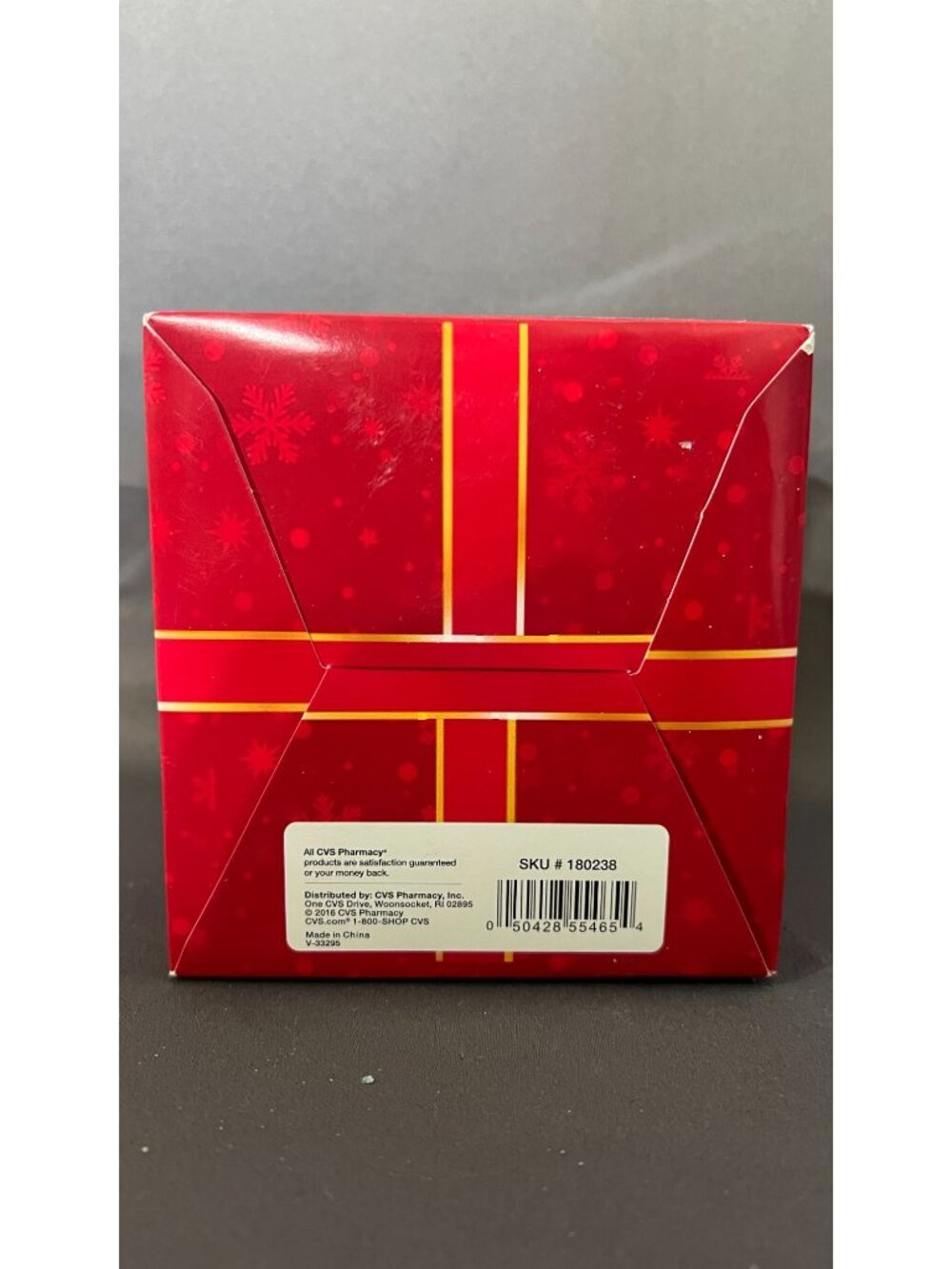Glass Ornament Red Finial Snowflake Rhinestones 3.94" Boxed - Picture 3 of 4